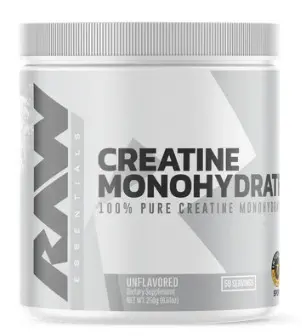 RAW CREATINE MONOHYDRATE UNFLAVORED 50 SERV
